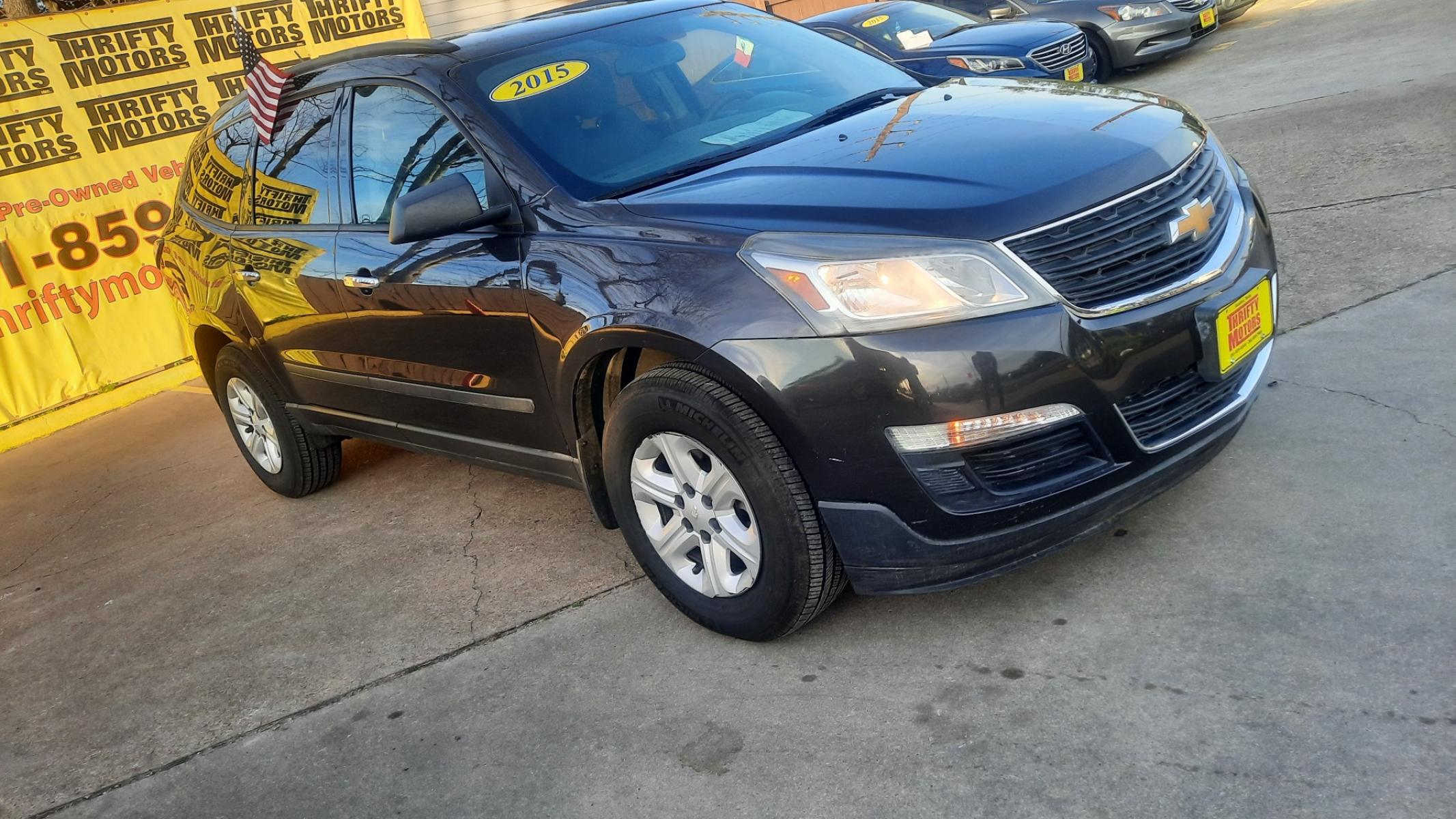 2015 Chevrolet Traverse (1GNKRFED3FJ) , located at 16710 Clay Rd., Houston, TX, 77084, (281) 859-7900, 29.834864, -95.656166 - Photo #0
